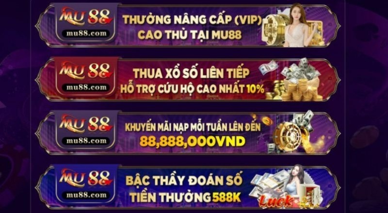 Hoàn trả tại Mu88 Casino