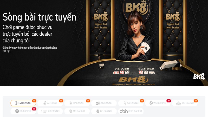 BK8 - Casino online lớn nhất thế giới sở hữu kho game đa dạng, phong phú